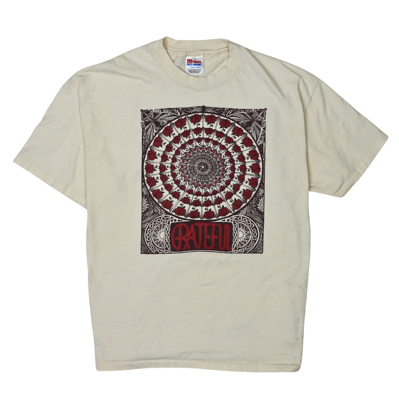 1990s Grateful Dead Mandala Rose Art Tee
