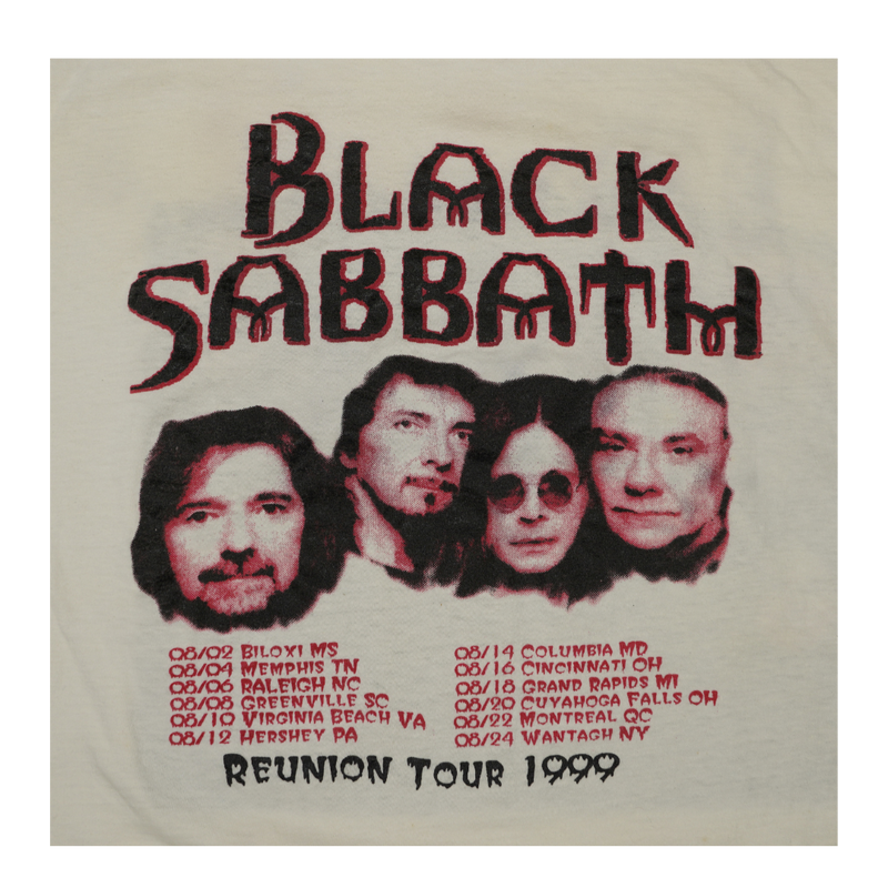 1999 Black Sabbath Reunion Tour Tee