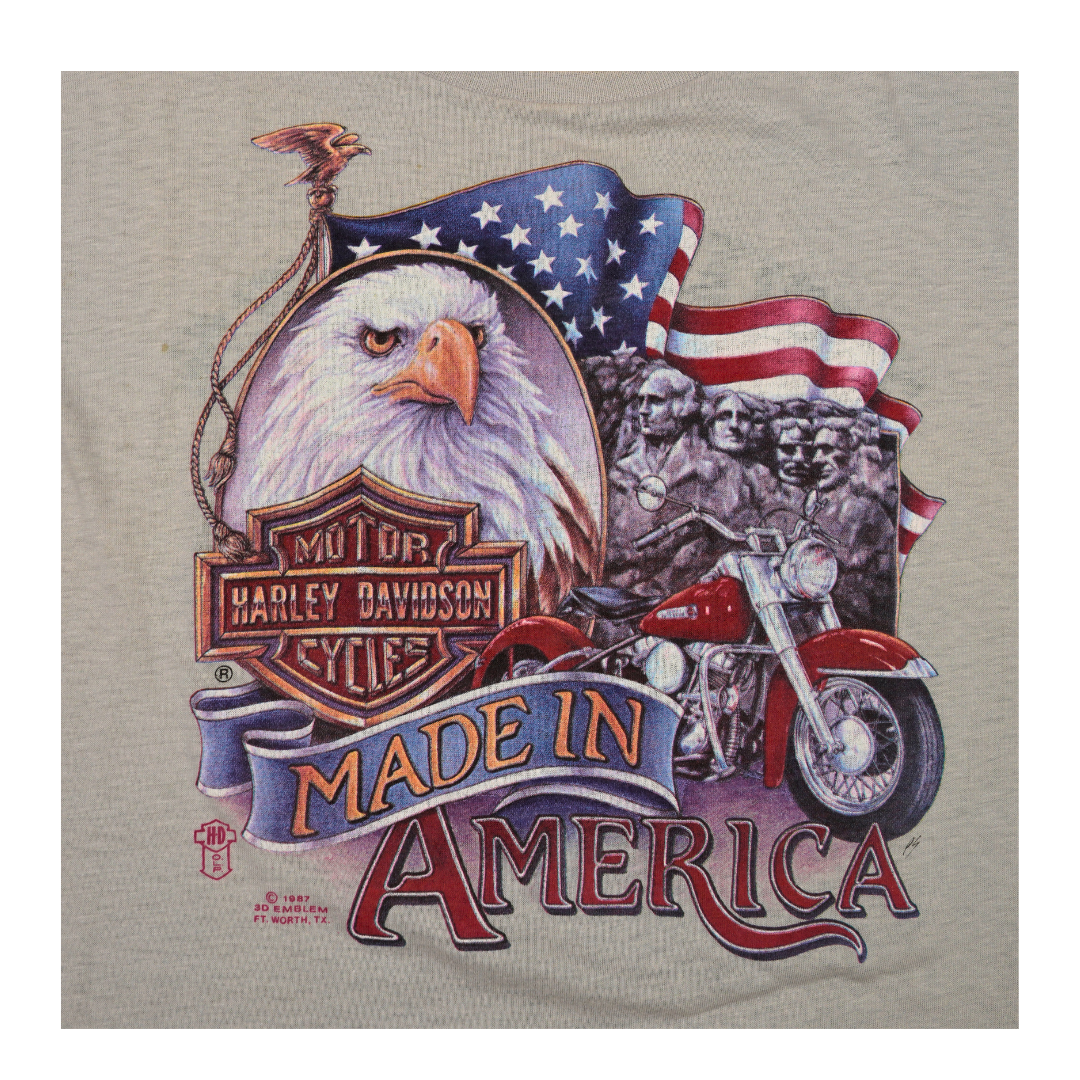 1987 Harley Davidson Made in America Twin Cities Tee