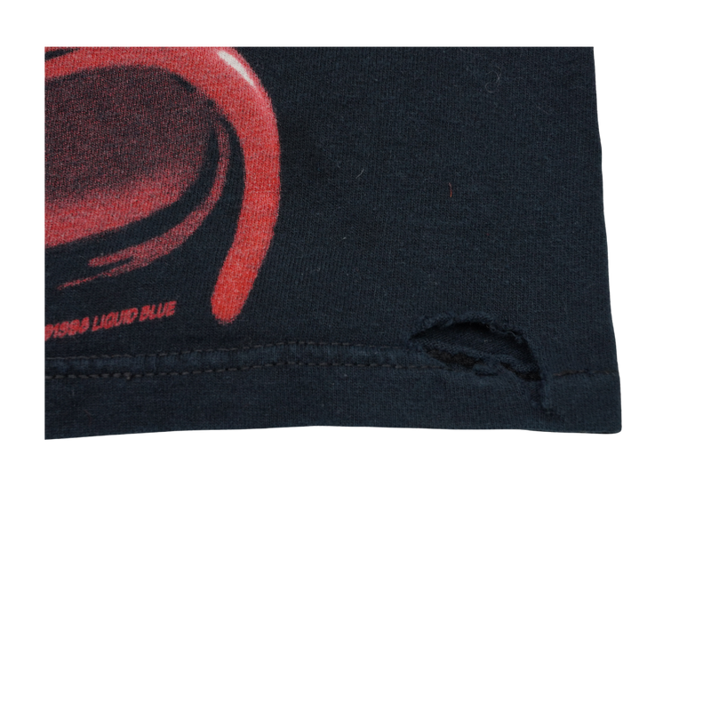 1998 Liquid Blue Cyber Skull Anatomy All Over Print Tee