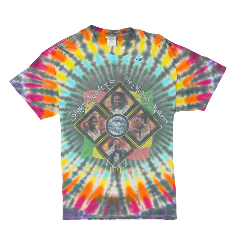 1997 Ziggy Marley Fallen Is Babylon Tour Tie-Dye Tee