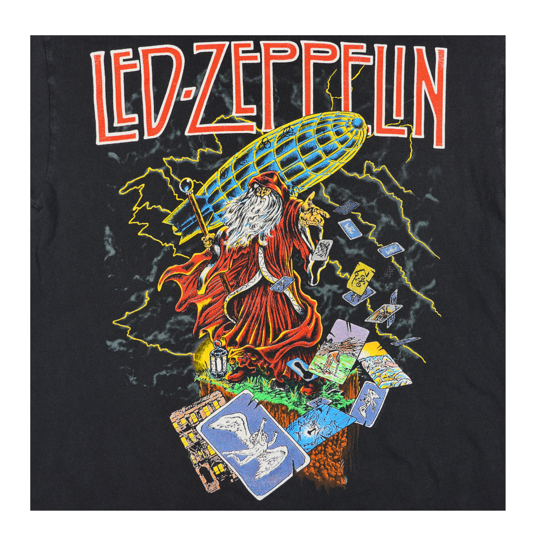 2000s Winterland Led Zeppelin Tarot Wizard Tee