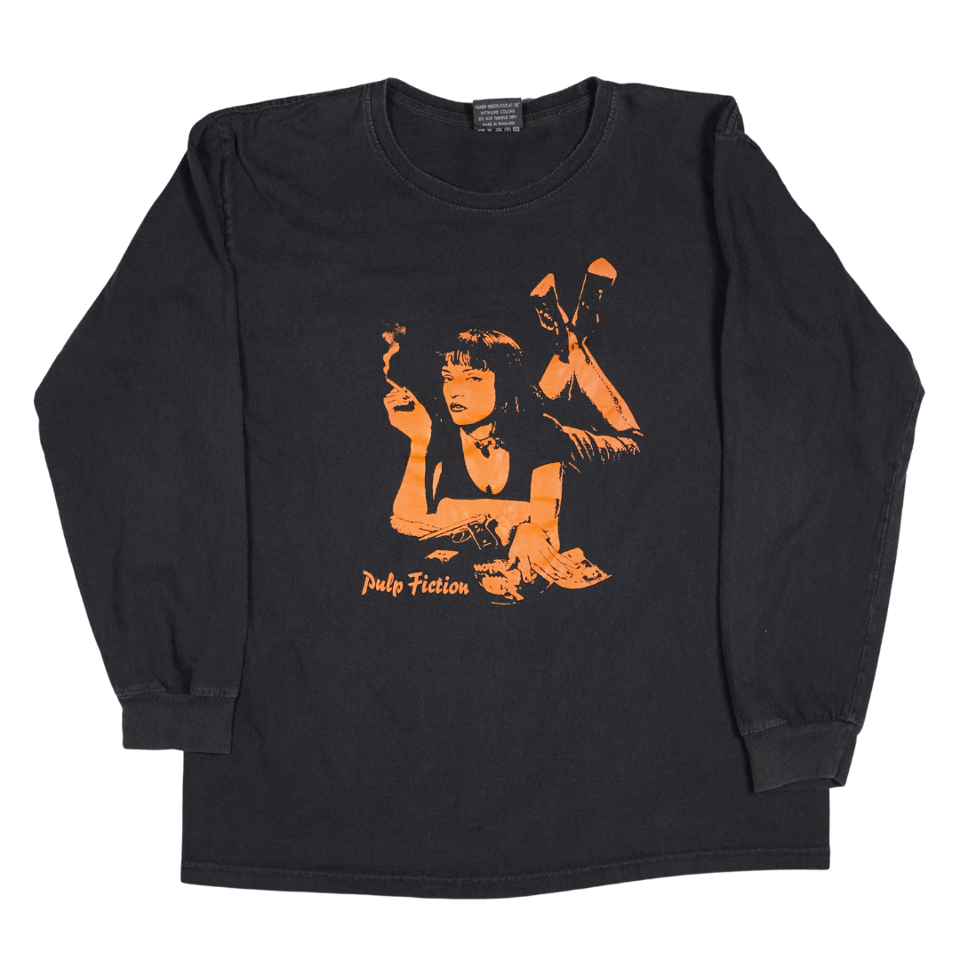 2000s Pulp Fiction Mia Wallace Poster Long Sleeve Tee