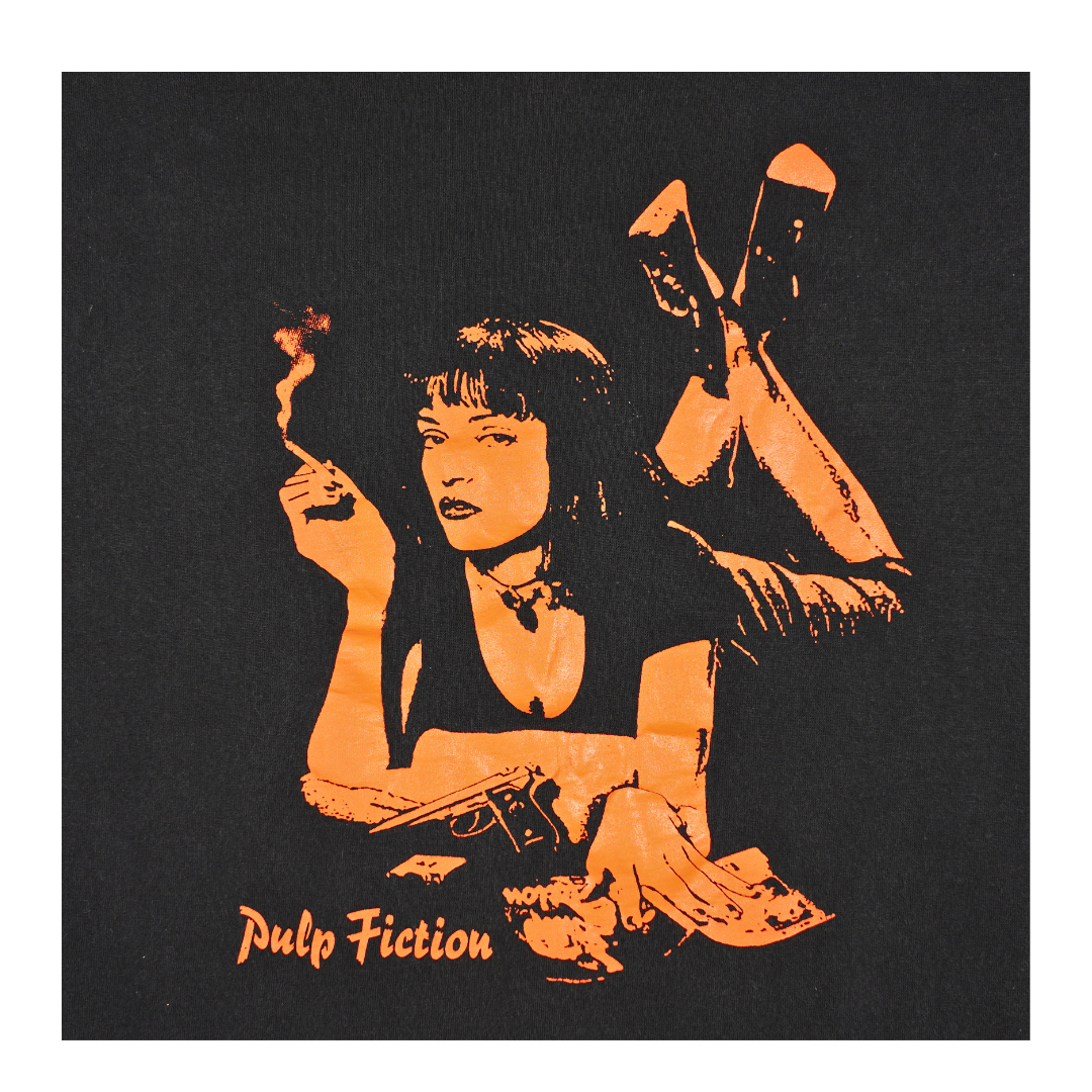 2000s Pulp Fiction Mia Wallace Poster Long Sleeve Tee