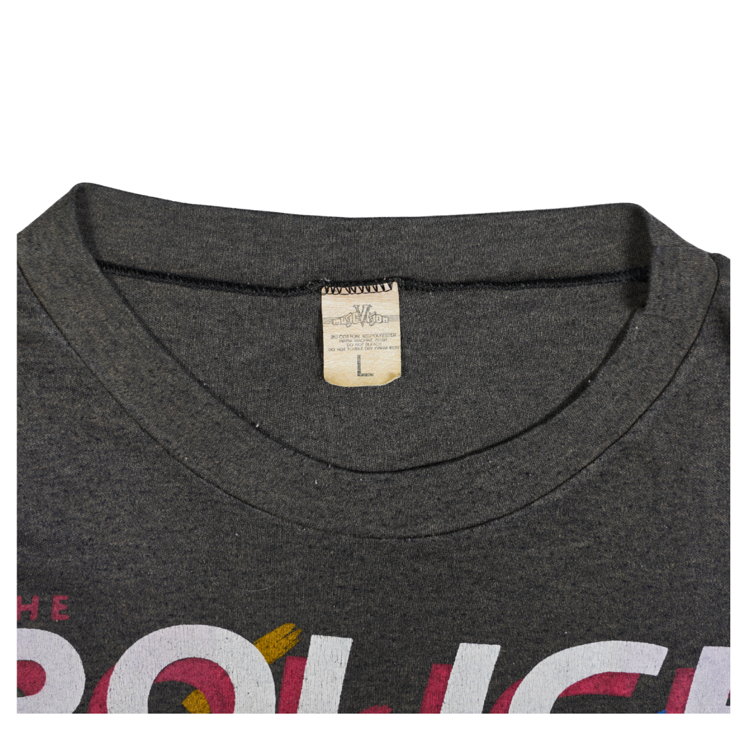 1990s Music Vision The Police Color Block Tee