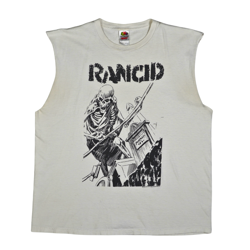 2000s Rancid Skeleton Punk Graveyard Tee